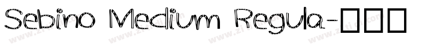 Sebino Medium Regula字体转换